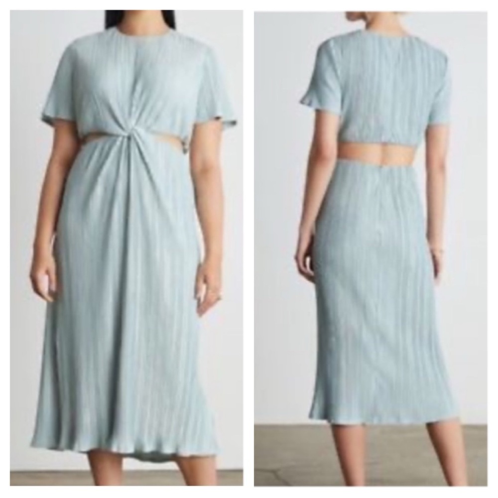 Who What Wear Collection Drew Cutout Twist Midi Dress NWT XL – Designer Line